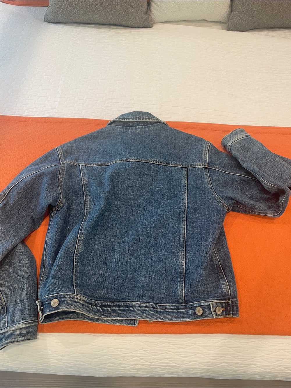 Authentic Tommy Hilfiger American Railroad Flag Lined Jean Jacket - Picture 9 of 11